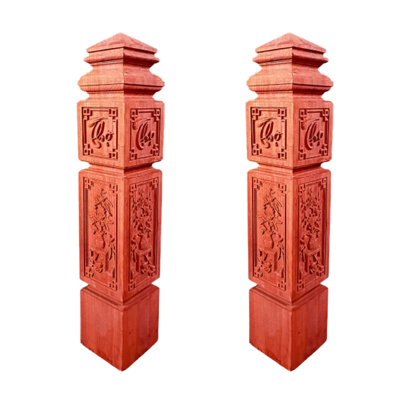 Trụ gỗ cầu thang TAN01